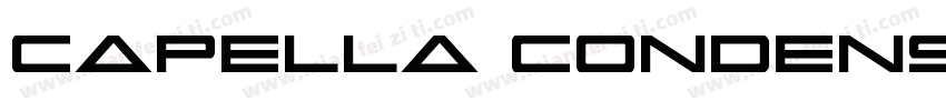 Capella Condensed Bold字体转换